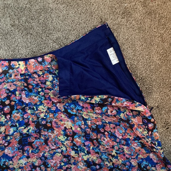 Decree multi colored floral-like bohemian maxi/mini skirt, Medium - Picture 6 of 16